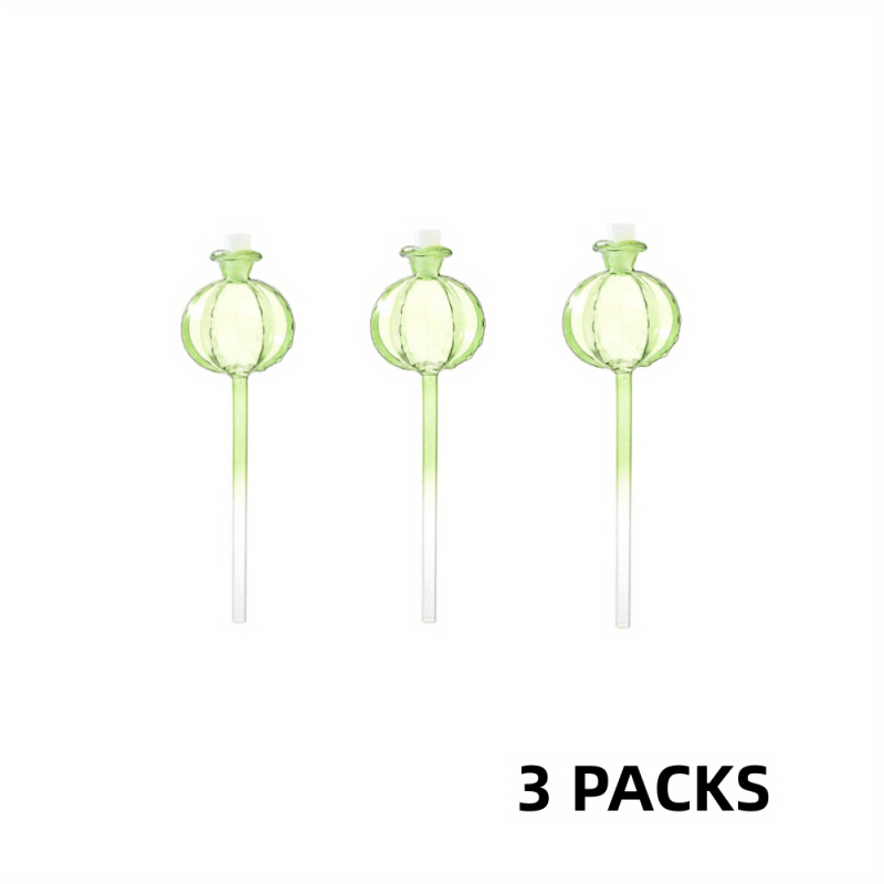 3pcs Cactus Self Watering Planter Insert Glass Plant Watering Globes