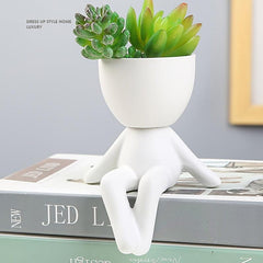 Nordic Succulent Plant Pot Ceramic Ornaments for Office