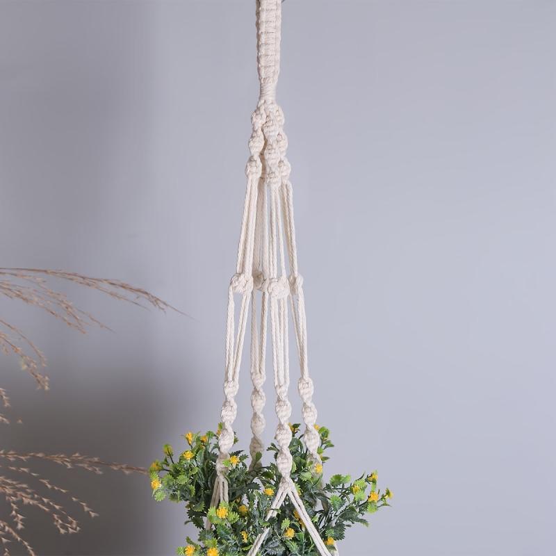 Macrame Plant Hanger Indoor Flower Pot Holder Hanging Planter Basket