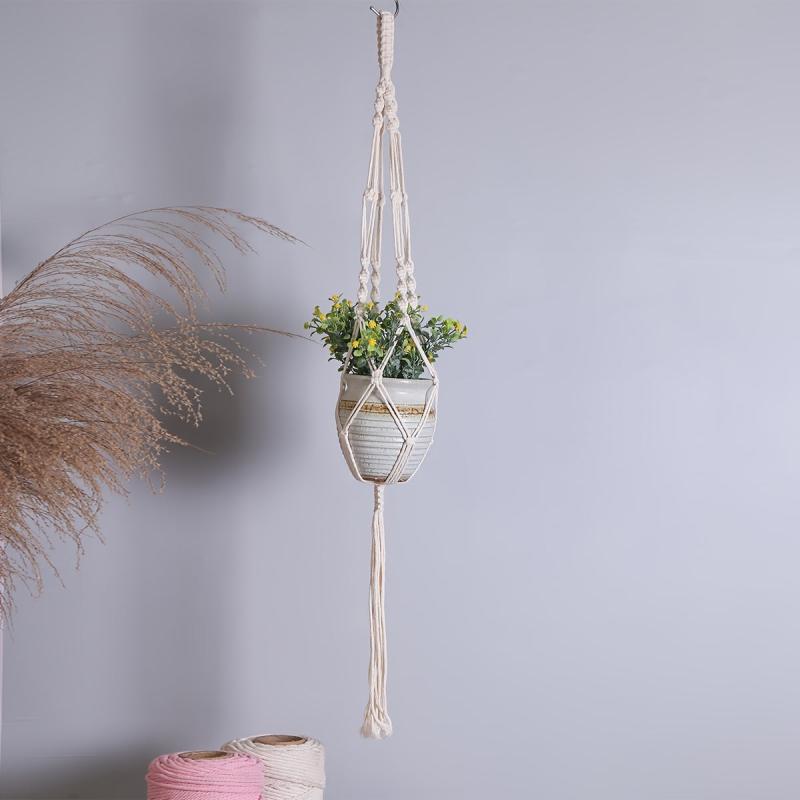 Macrame Plant Hanger Indoor Flower Pot Holder Hanging Planter Basket