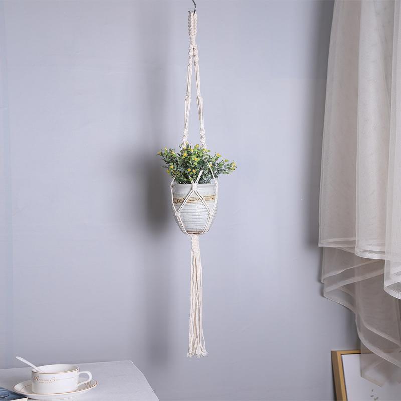 Macrame Plant Hanger Indoor Flower Pot Holder Hanging Planter Basket