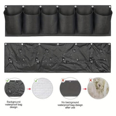 Vertical Planter Hanging Bag 6 Pockets for Garden Home Decoration