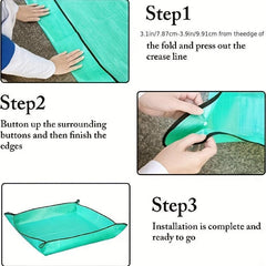 2pcs 50 Plant Potting Mats Waterproof Foldable Easy Transplanting