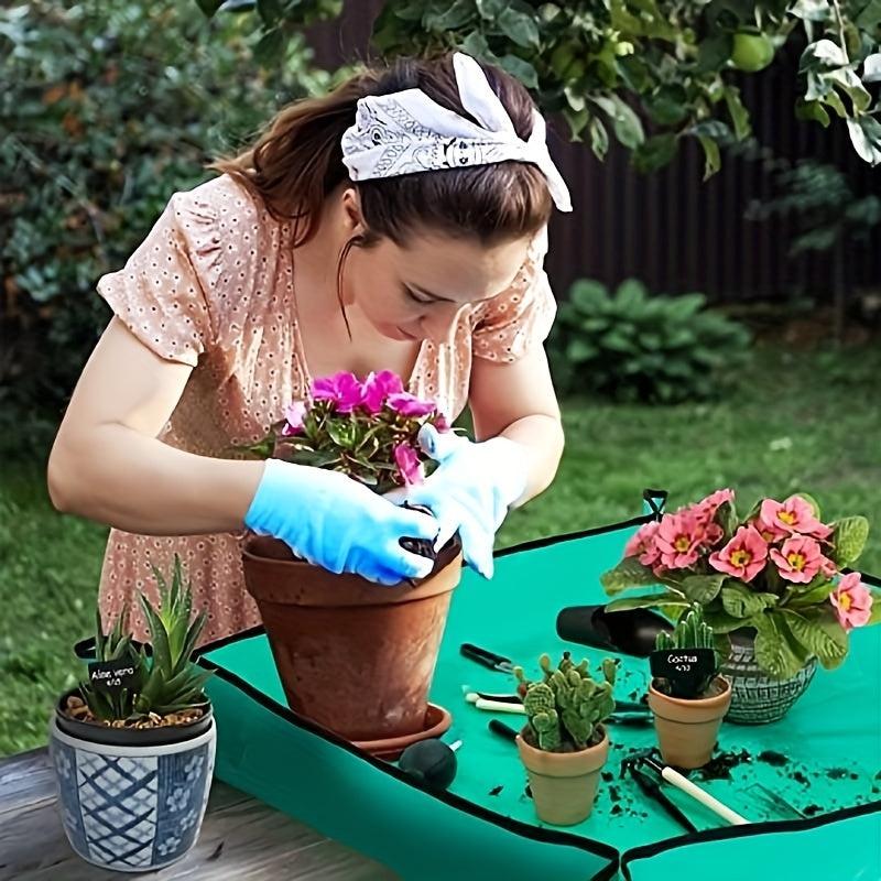 2pcs 50 Plant Potting Mats Waterproof Foldable Easy Transplanting