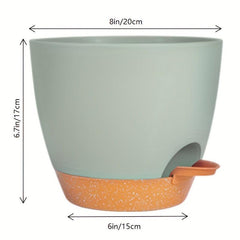 2 Self Watering Pots for Indoor Plants 20-32cm - Modern African Violet Pots