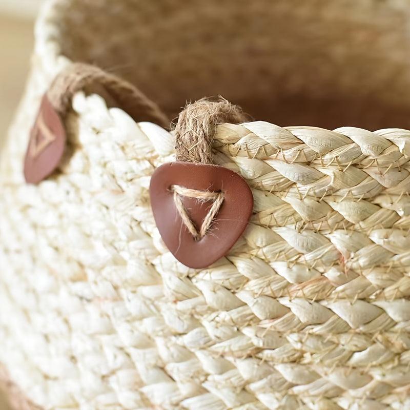 Seagrass Belly Basket: Storage & Plant Pot - Laundry, Picnic, Grocery