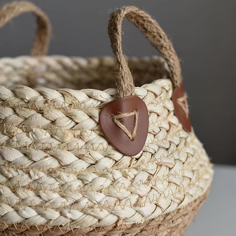Seagrass Belly Basket: Storage & Plant Pot - Laundry, Picnic, Grocery