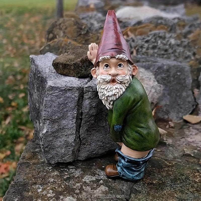 Resin Garden Gnome Statue Christmas Gift Ornaments