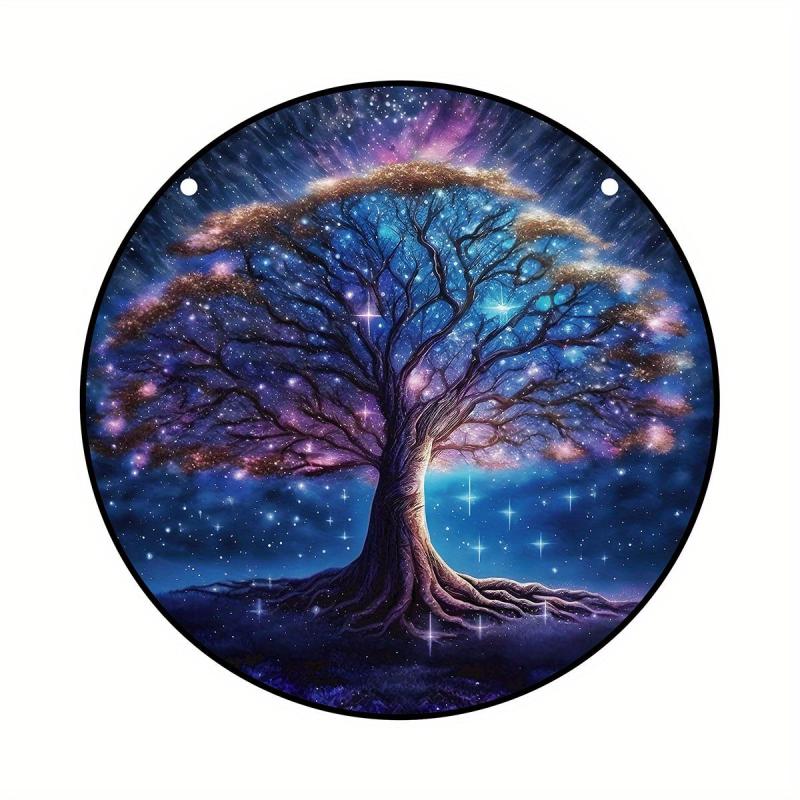 Tree Of Life Suncatcher Stained Plastic Window Hanging Home Decor Garden Decor