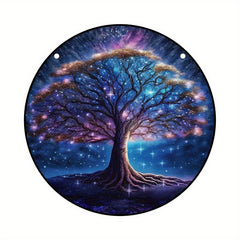 Tree Of Life Suncatcher Stained Plastic Window Hanging Home Decor Garden Decor