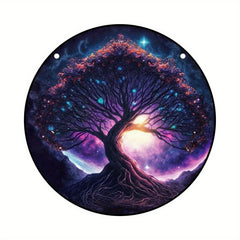 Tree Of Life Suncatcher Stained Plastic Window Hanging Home Decor Garden Decor