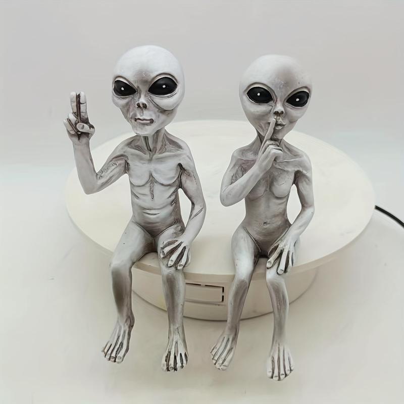 Alien Resin Ornament for Garden, Forest, Lawn