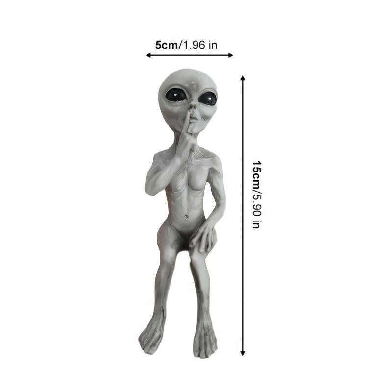 Alien Resin Ornament for Garden, Forest, Lawn