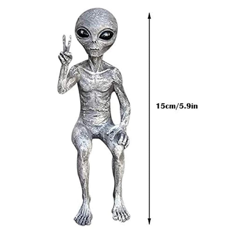 Alien Resin Ornament for Garden, Forest, Lawn