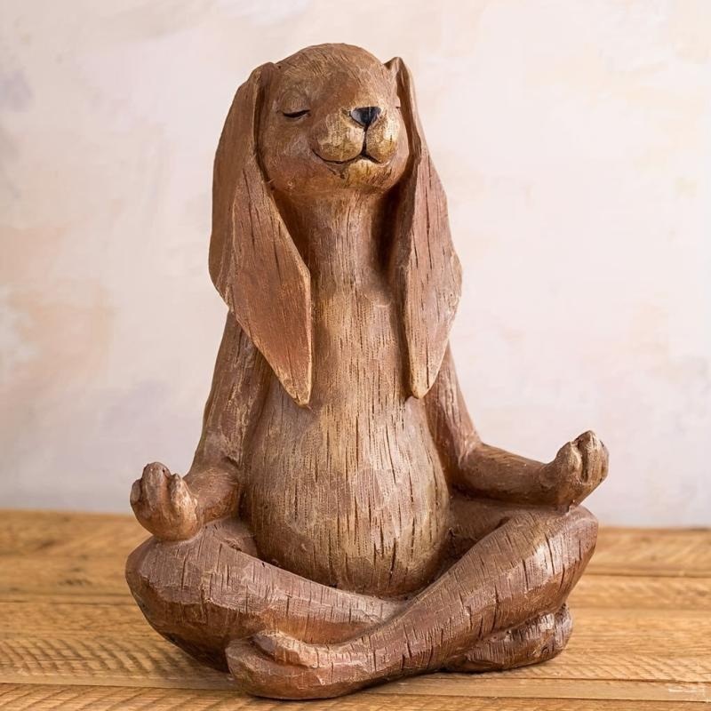 Rabbit Figurine Garden Decor & Meditation Gift