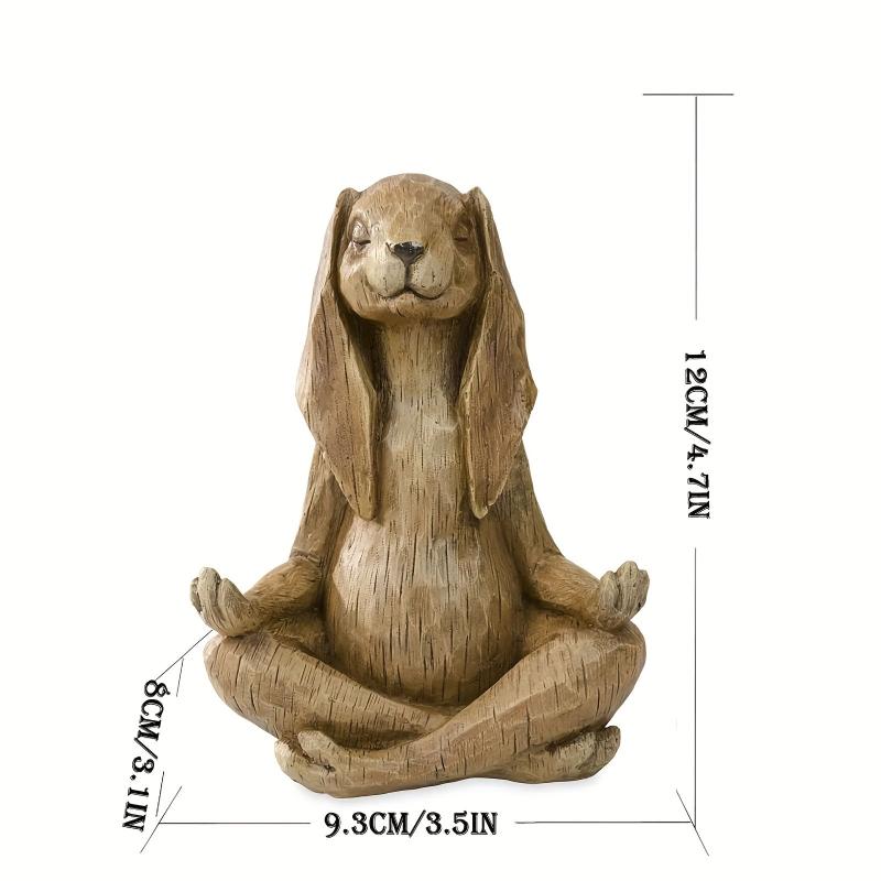 Rabbit Figurine Garden Decor & Meditation Gift