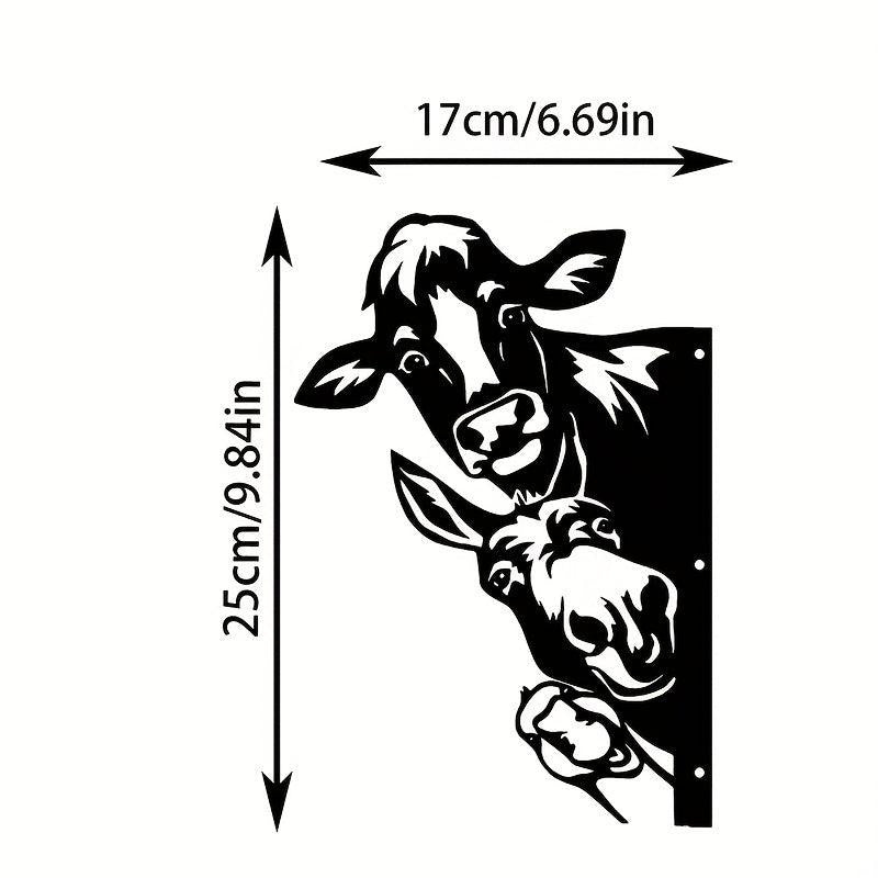 Farm Animals Iron Wall Decor for Outdoor Garden Fence