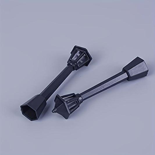 10pcs Mini Street Light Model Train Post Lamp Outdoor Dollhouse Decor