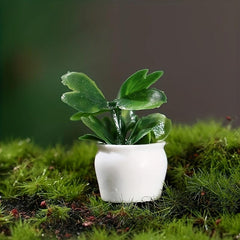4pcs Dollhouse Plant Models for Patio Lawn & Yard Art Decoration