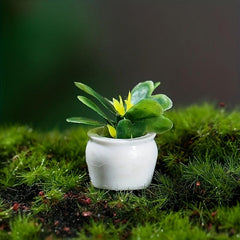 4pcs Dollhouse Plant Models for Patio Lawn & Yard Art Decoration
