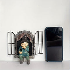 Garden Gnome Statue Tree Hugging Elf Ornaments for Christmas Decoration