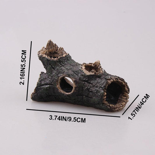 Artificial Tree Stump Resin Statue Mini Garden Figurine Stump Ornament