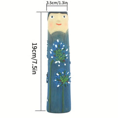 Women Resin Vase Rustic Boho Home Decor