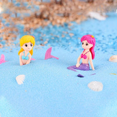2pcs Mermaid Small Ornaments for DIY Micro Landscape
