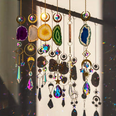 6pcs Crystal Suncatcher Indoor Window Hanging Sun Catchers With Prisms