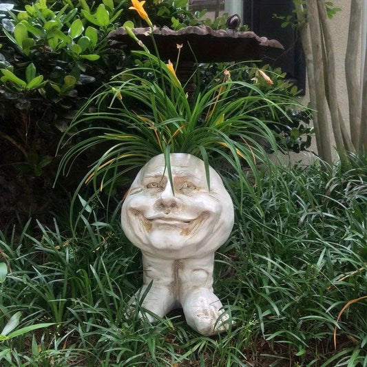 Magical Muggle Head Planter for Your Garden