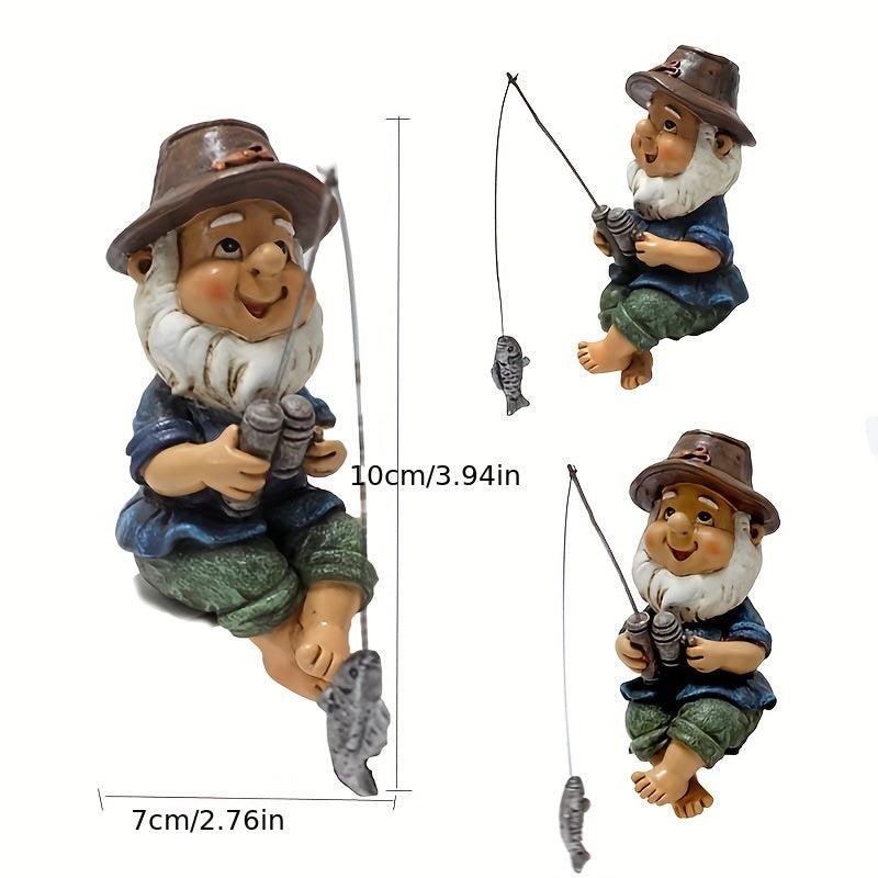 Fishing Gnome Statue for Your Garden Decor