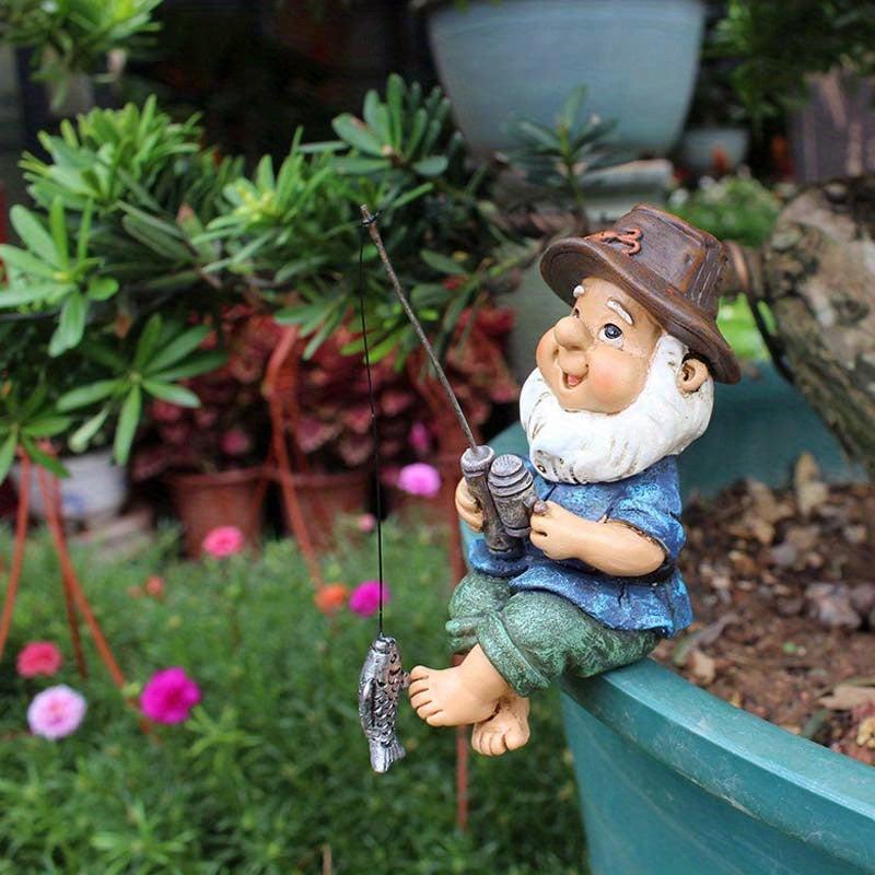 Fishing Gnome Statue for Your Garden Decor