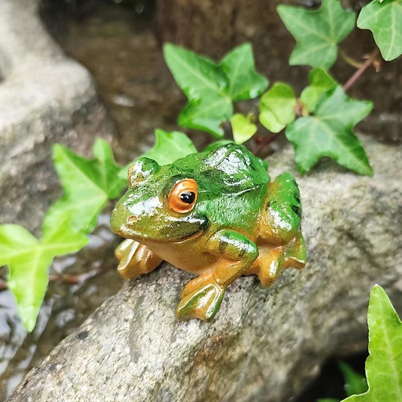 Mini Frog Ornaments for Bonsai Succulent Decor