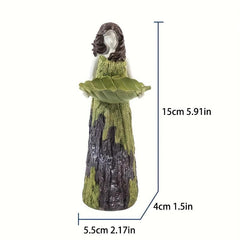 Outdoor Bird Feeder Statuary with Fairy Figurine - Bring Nature Home