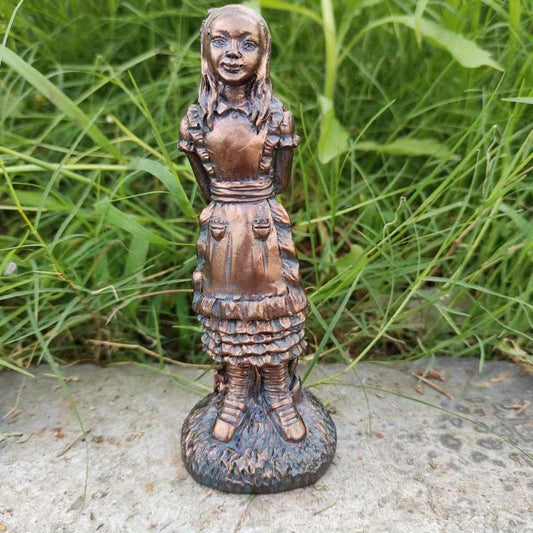 Wonderland Ornament Set Cast Stone Resin Statue Alice In Wonderland