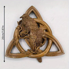 Pagan Gods Carving Rune Resin Wall Hanging Decor Garden Yard Decoration Statues