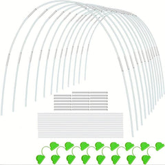 30pcs Greenhouse Hoops for DIY 106 Wider Grow Tunnel Rust Fiberglass Support