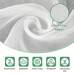 Insect Bird Barrier Netting Mesh Garden Bug Netting Plant Cover 9.8x19.7ft