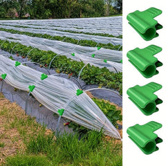 12pcs Greenhouse Clamps for Plant Stakes Shading Net Tunnel Hoop Clips