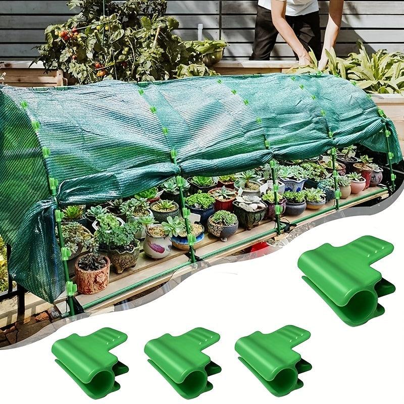 12pcs Greenhouse Clamps for Plant Stakes Shading Net Tunnel Hoop Clips