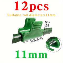 12pcs Greenhouse Clamps for Plant Stakes Shading Net Tunnel Hoop Clips