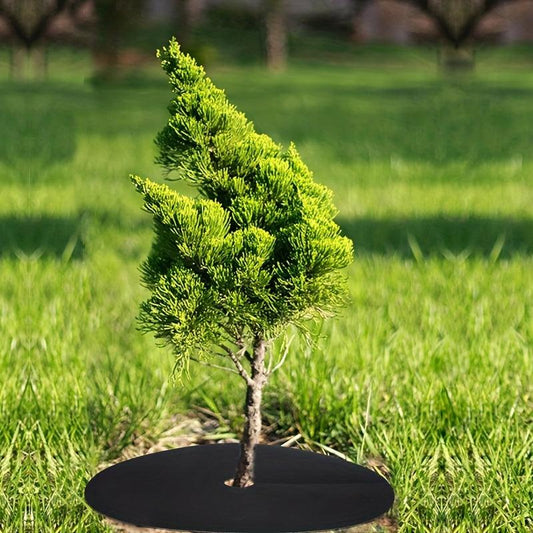 20pcs Non Woven Tree Protection Pads Weed Control Rings