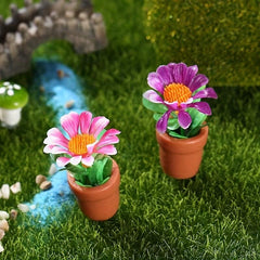 5pcs Artificial Flowers for Doll Houses Fairy Gardens