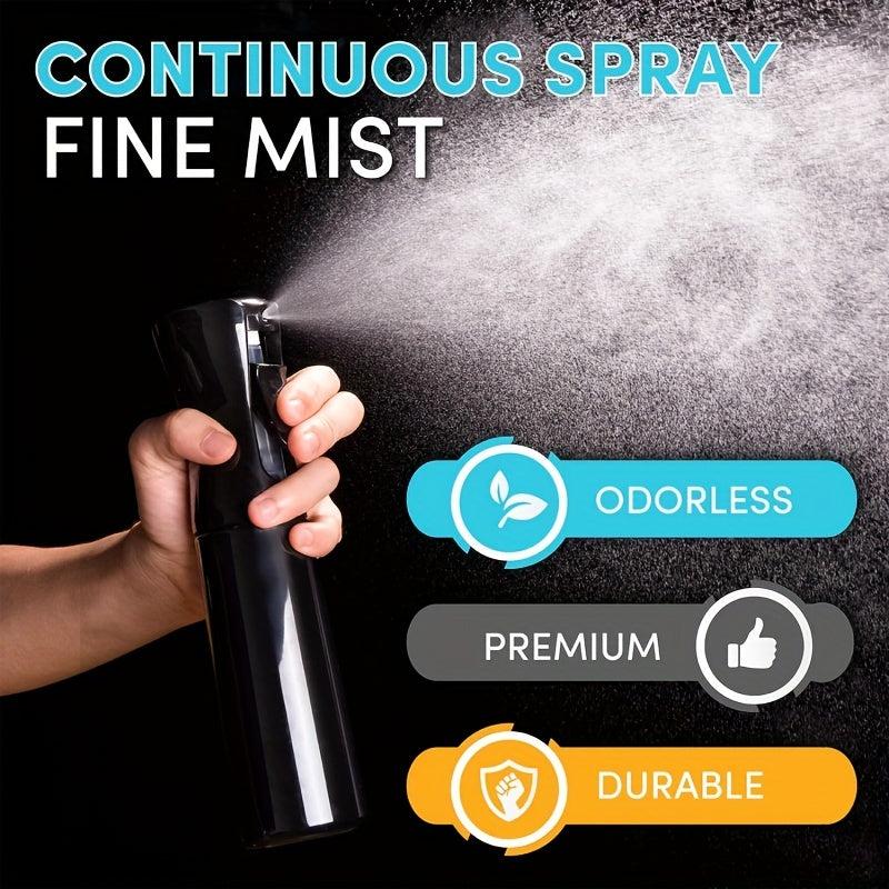 Continuous Mist Spray Bottle for Hair Styling and Skin Care