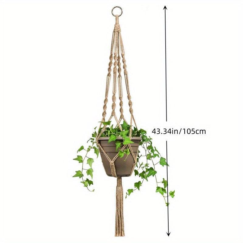 Boho Hemp Rope Plant Hanger