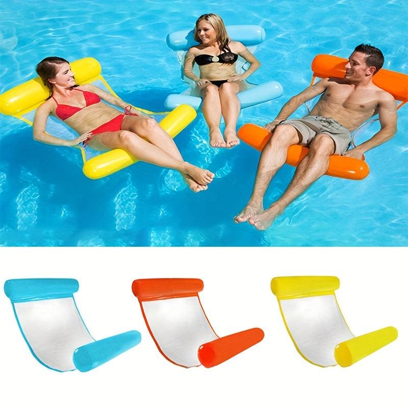 Water Foldable Inflatable Floating Bed Swimming Deck Chair