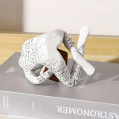 Woman Reading Pulp Mold Resin Furnishing Articles