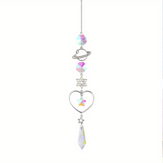 Crystal Suncatcher Pendant Moon Sun Catcher Wind Chimes