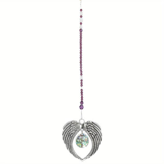 Angel Wings Suncatcher Metal Car Pendant Window Ornament