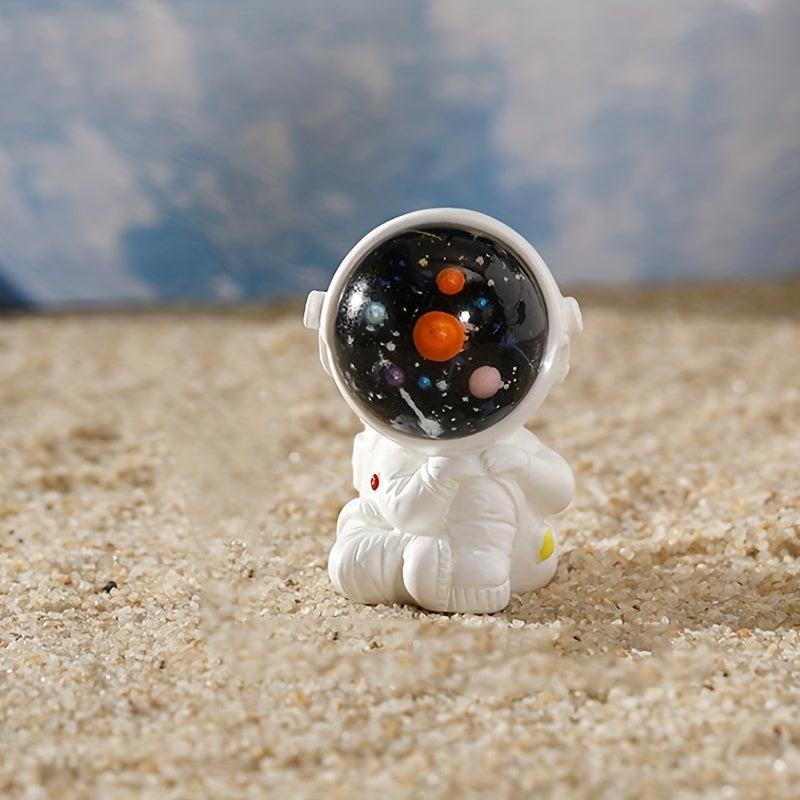 3pcs Garden Resin Astronaut Figurines Set DIY Micro Landscape Crafts Ornaments